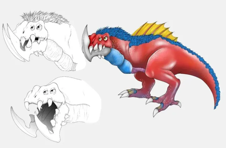 High Detail Canine Dinosaur